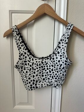 Balance Athletica Black and White Print Sports Bra (Now Vitality)